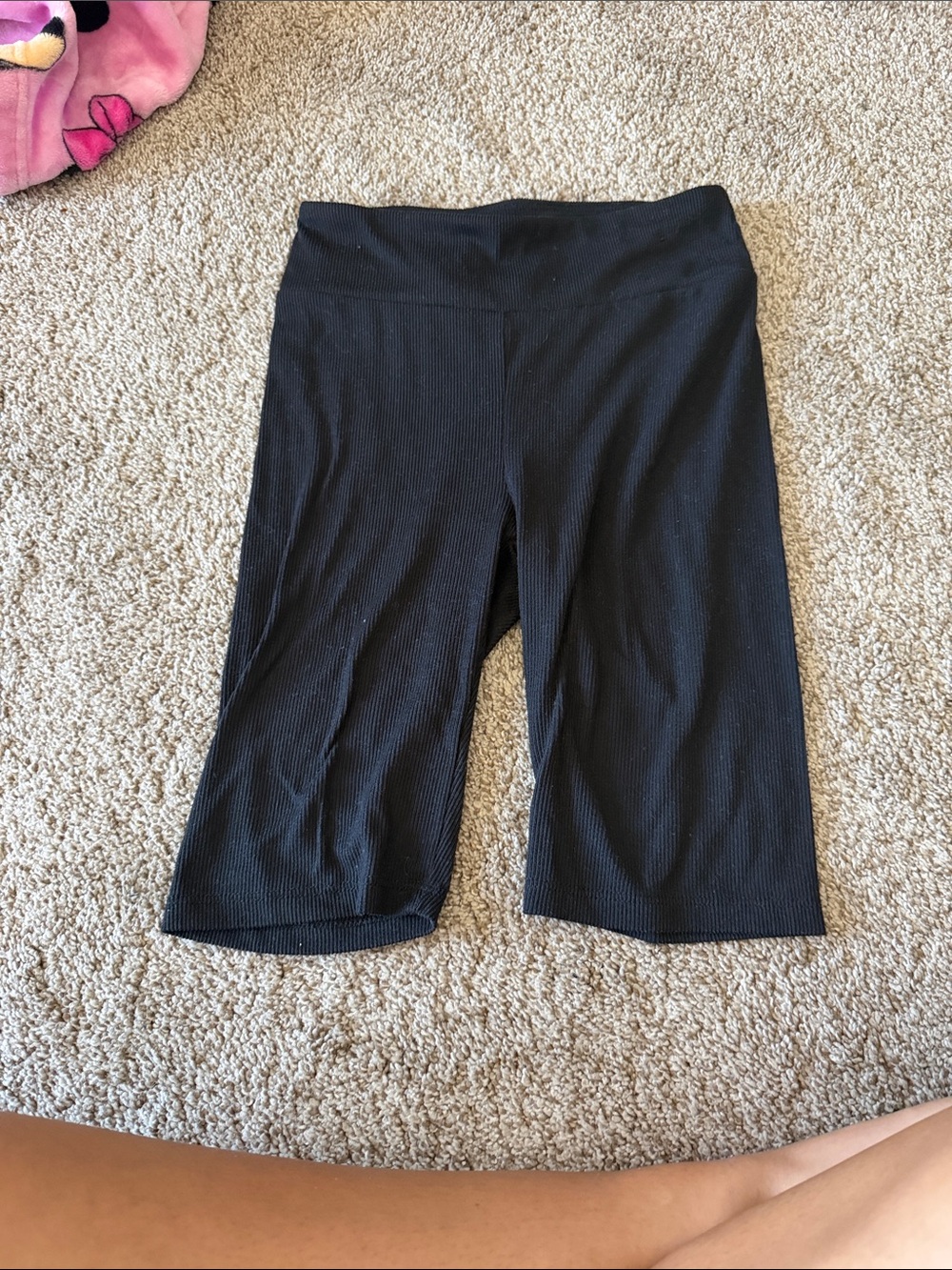 Rue21 Black Ribbed Bike Shorts